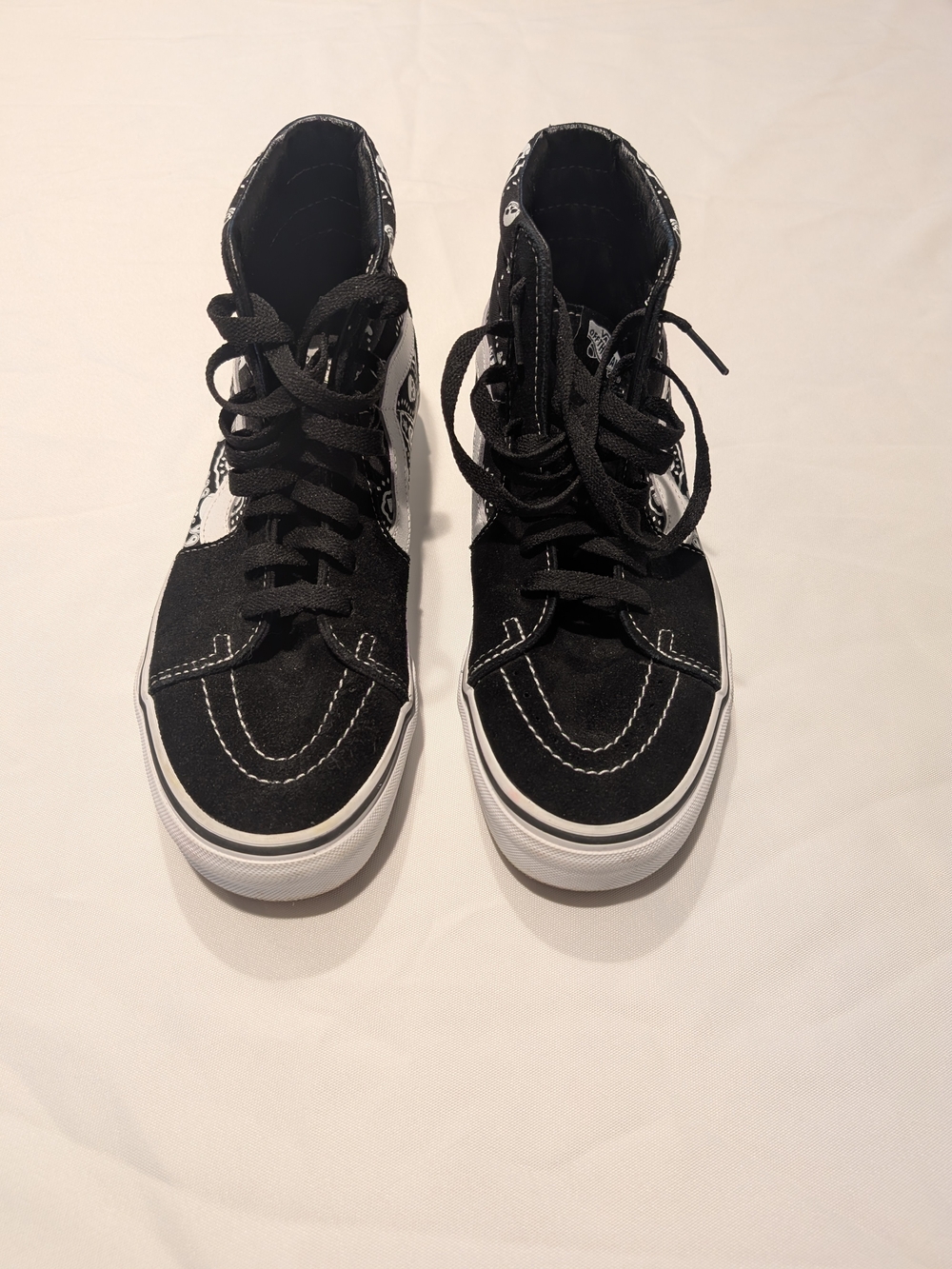 Vans Black White High-Top Mens Skate Sneakers